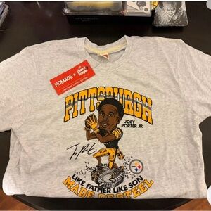 HOMAGE Gray and Cream T-Shirt